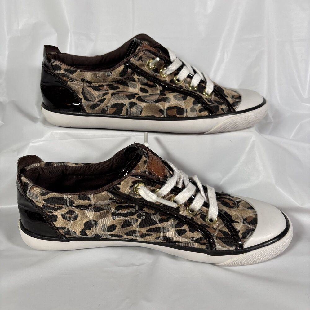 Coach Barrett Cheetah Animal Print Sneakers (Women’s 8 B) Shoes